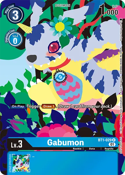 Gabumon &mdash; Digimon Card Game card