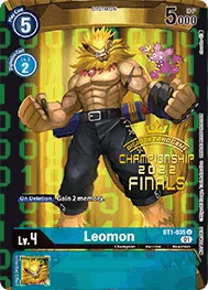Leomon &mdash; Digimon Card Game card