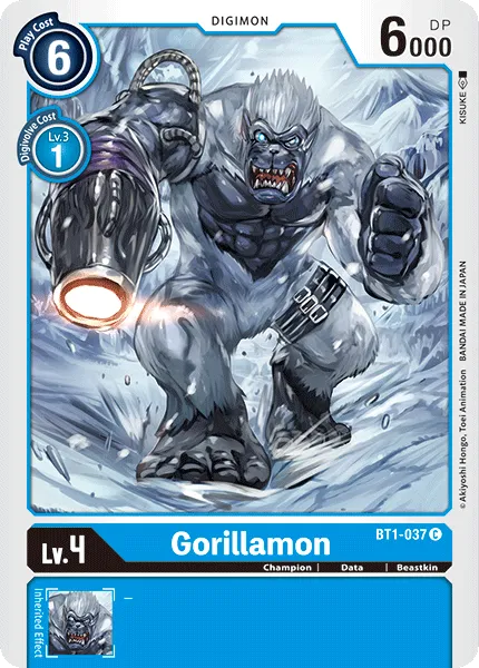 Gorillamon &mdash; Digimon Card Game card