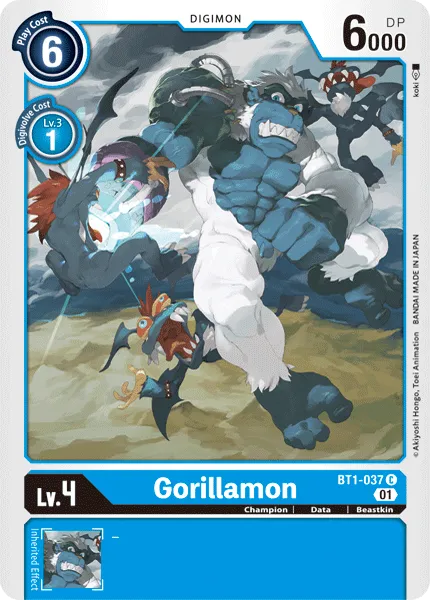 Gorillamon &mdash; Digimon Card Game card