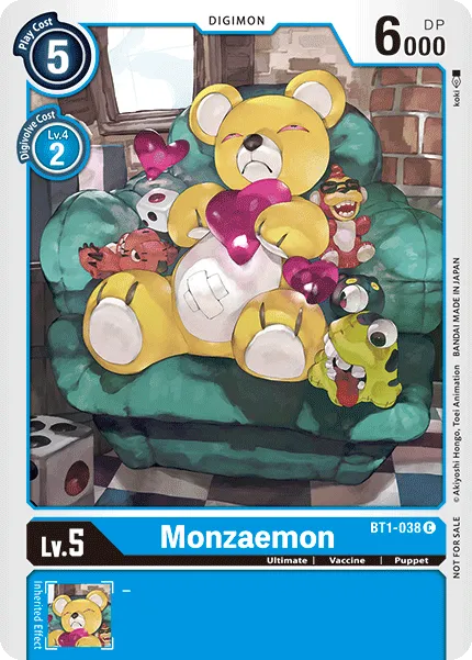 Monzaemon &mdash; Digimon Card Game card