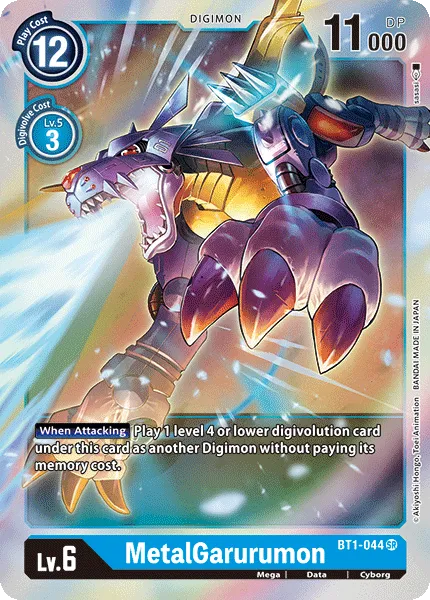 MetalGarurumon &mdash; Digimon Card Game card