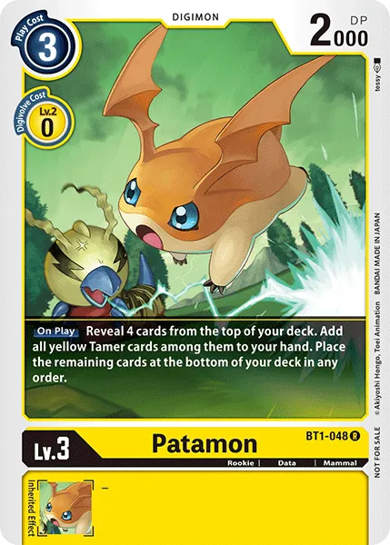 Patamon &mdash; Digimon Card Game card