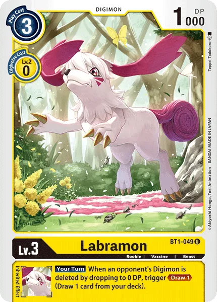 Labramon &mdash; Digimon Card Game card
