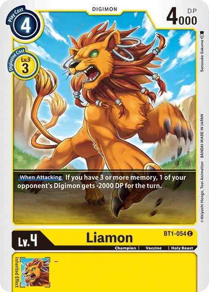 Liamon &mdash; Digimon Card Game card