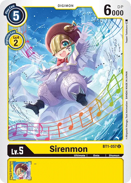 Sirenmon &mdash; Digimon Card Game card