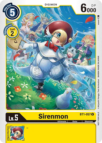 Sirenmon &mdash; Digimon Card Game card