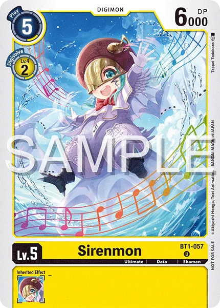 Sirenmon &mdash; Digimon Card Game card