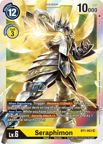 Seraphimon &mdash; Digimon Card Game card