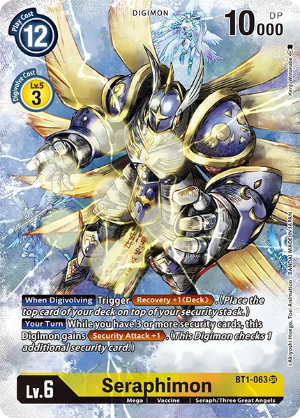 Seraphimon &mdash; Digimon Card Game card