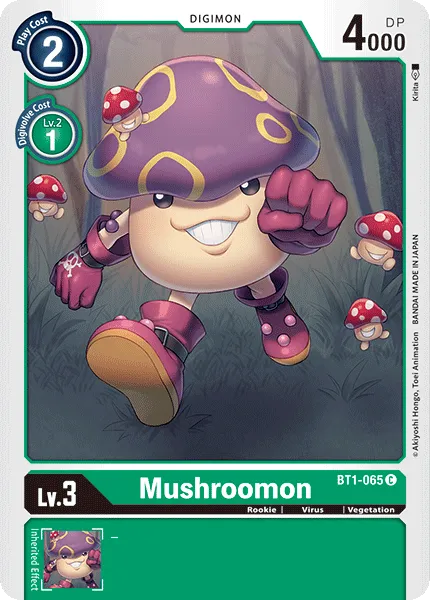 Mushroomon &mdash; Digimon Card Game card