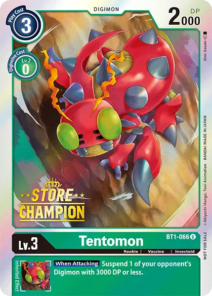Tentomon &mdash; Digimon Card Game card