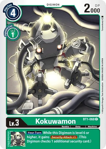 Kokuwamon &mdash; Digimon Card Game card