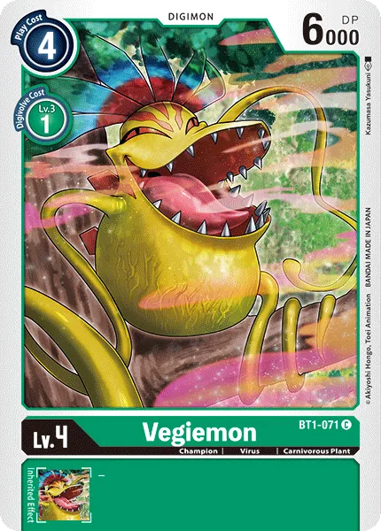 Vegiemon &mdash; Digimon Card Game card