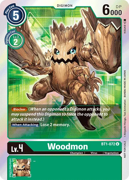 Woodmon &mdash; Digimon Card Game card