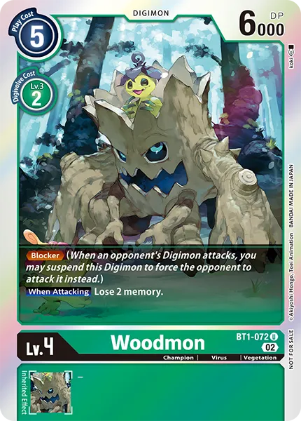 Woodmon &mdash; Digimon Card Game card