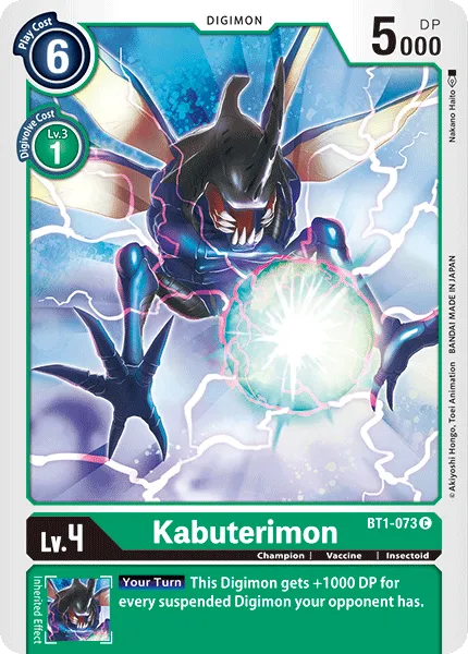 Kabuterimon &mdash; Digimon Card Game card