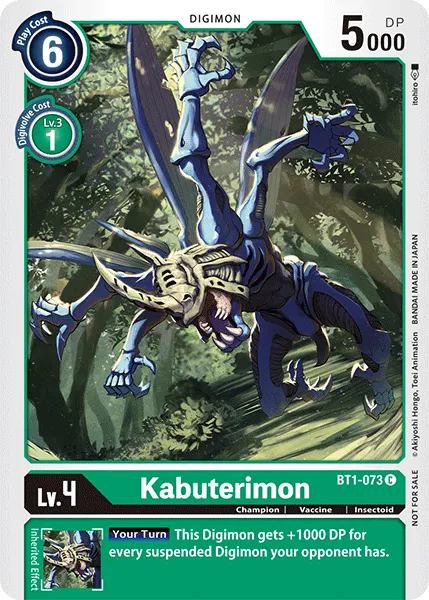 Kabuterimon &mdash; Digimon Card Game card