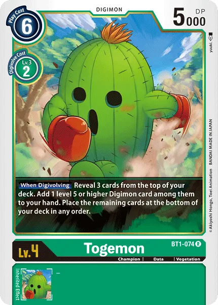Togemon &mdash; Digimon Card Game card