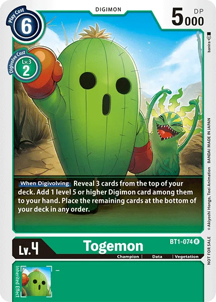 Togemon &mdash; Digimon Card Game card
