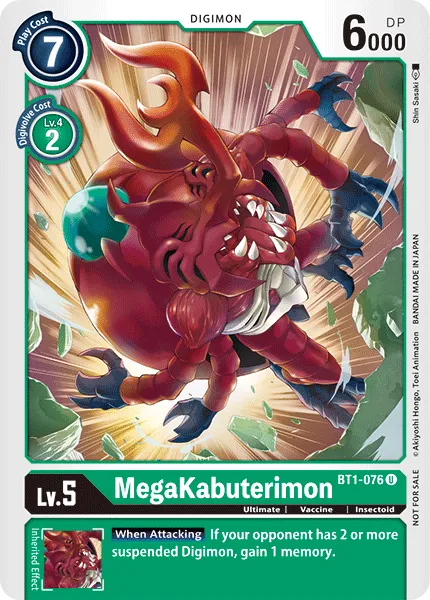 MegaKabuterimon &mdash; Digimon Card Game card