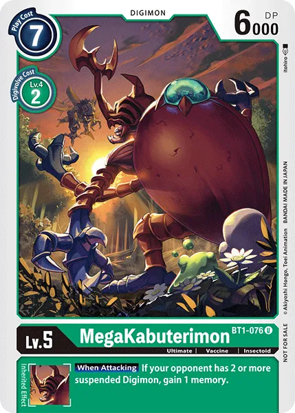 MegaKabuterimon &mdash; Digimon Card Game card