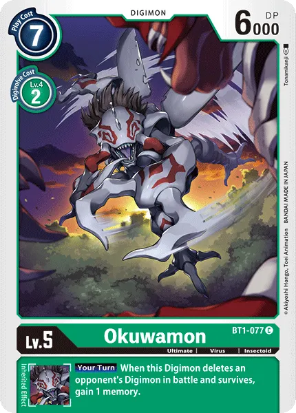 Okuwamon &mdash; Digimon Card Game card