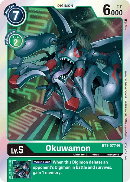 Okuwamon &mdash; Digimon Card Game card