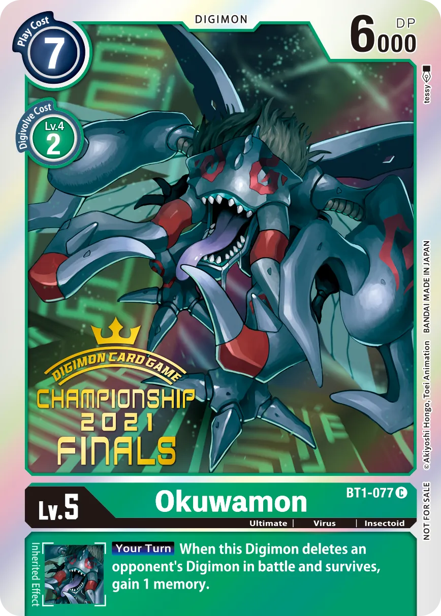 Okuwamon &mdash; Digimon Card Game card