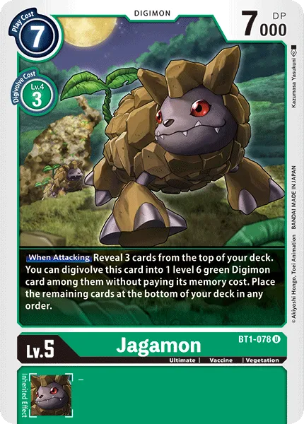 Jagamon &mdash; Digimon Card Game card