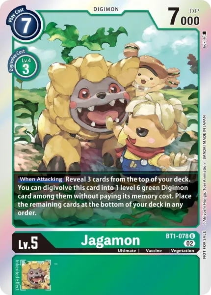 Jagamon &mdash; Digimon Card Game card