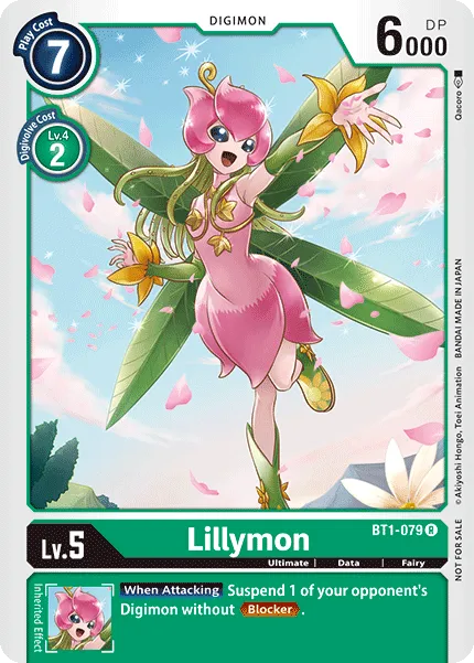 Lillymon &mdash; Digimon Card Game card