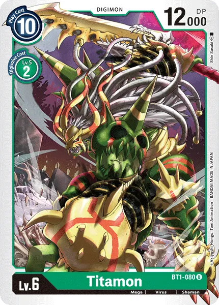 Titamon &mdash; Digimon Card Game card