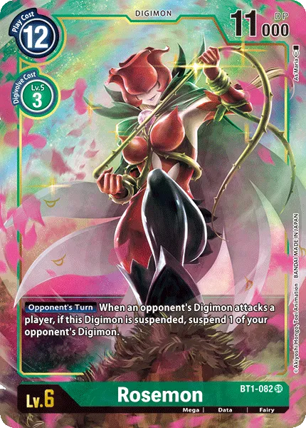 Rosemon &mdash; Digimon Card Game card