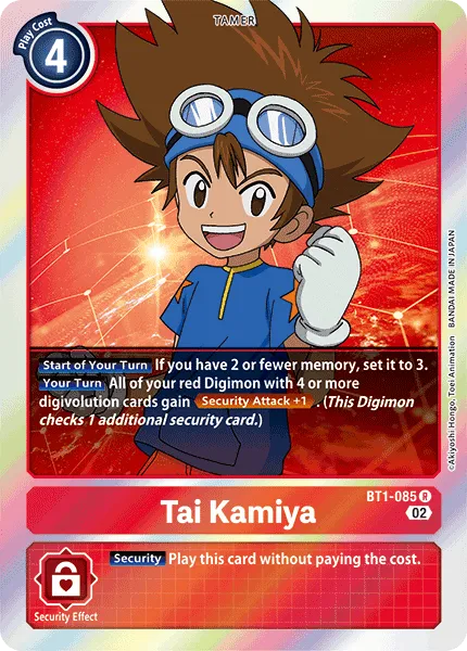 Tai Kamiya &mdash; Digimon Card Game card