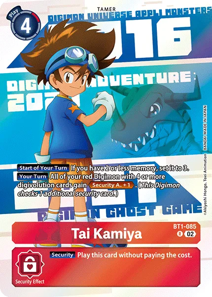 Tai Kamiya &mdash; Digimon Card Game card