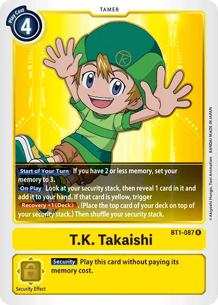 T.K. Takaishi &mdash; Digimon Card Game card