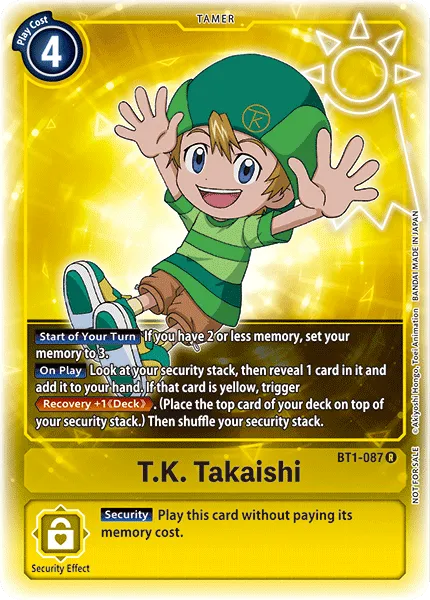 T.K. Takaishi &mdash; Digimon Card Game card