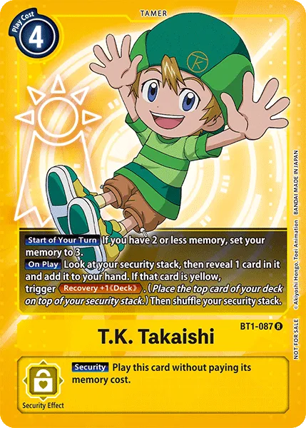 T.K. Takaishi &mdash; Digimon Card Game card