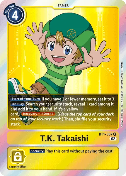 T.K. Takaishi &mdash; Digimon Card Game card