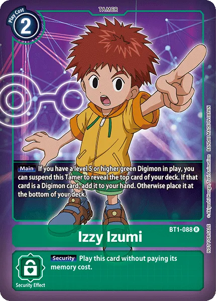 Izzy Izumi &mdash; Digimon Card Game card