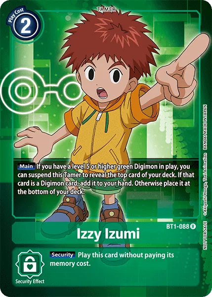 Izzy Izumi &mdash; Digimon Card Game card