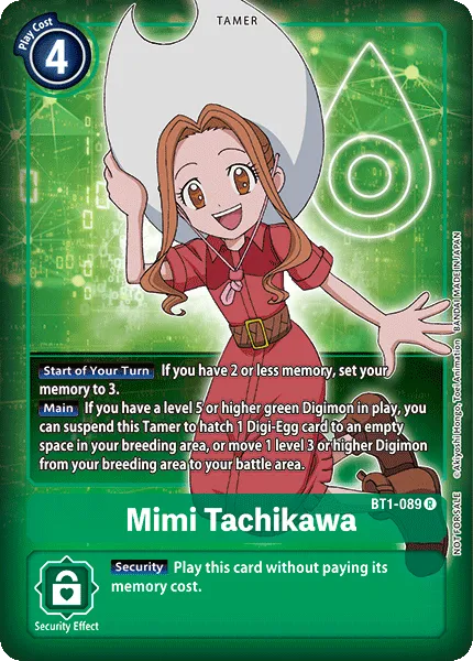 Mimi Tachikawa &mdash; Digimon Card Game card