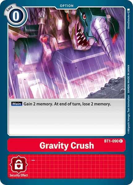Gravity Crush &mdash; Digimon Card Game card