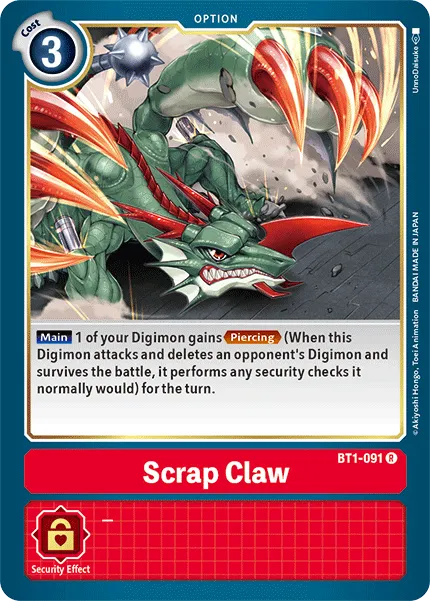 Scrap Claw &mdash; Digimon Card Game card