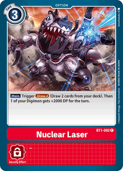 Nuclear Laser &mdash; Digimon Card Game card