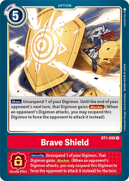 Brave Shield &mdash; Digimon Card Game card