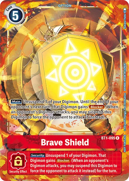 Brave Shield &mdash; Digimon Card Game card