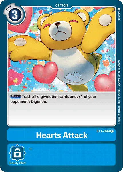 Hearts Attack &mdash; Digimon Card Game card