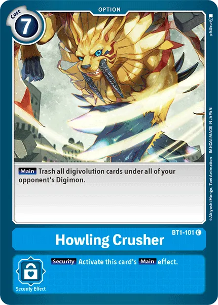 Howling Crusher &mdash; Digimon Card Game card